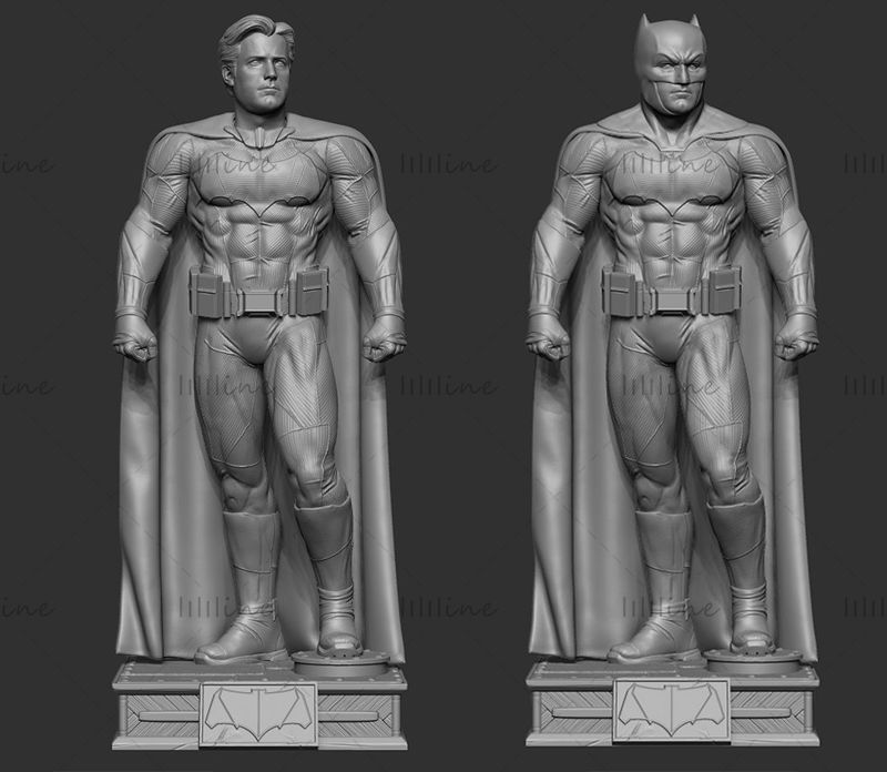 Batman figure Ben Affleck 3D model ready print