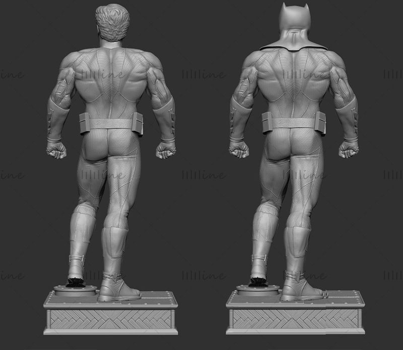 Batman figura Ben Affleck 3D-s modell nyomtatásra készen