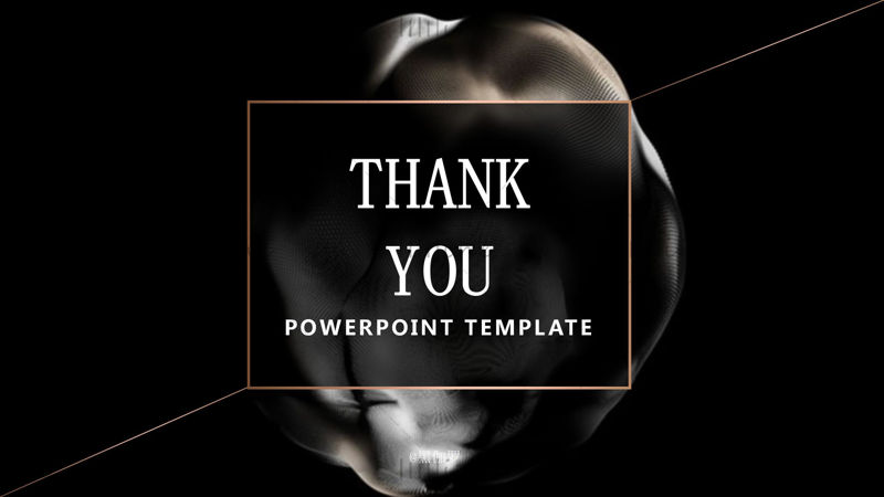 Black and white art simple ppt template