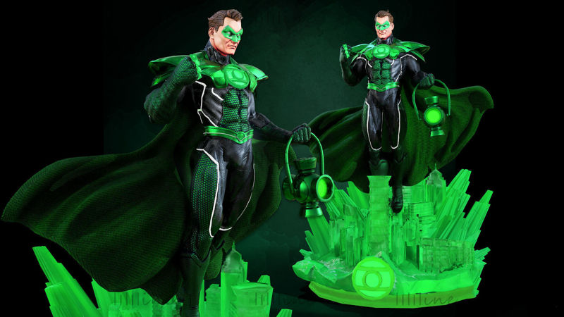 Dc comics Green Lantern 3d Sculpture 3D print model
