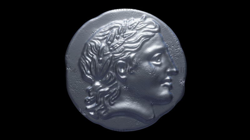 Orpheus coin 3d print model