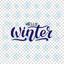 Hello Winter vector hand lettering