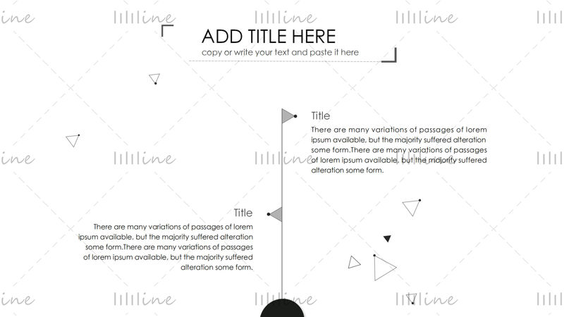 Șablon PowerPoint de raport personal în stil minimalist artistic