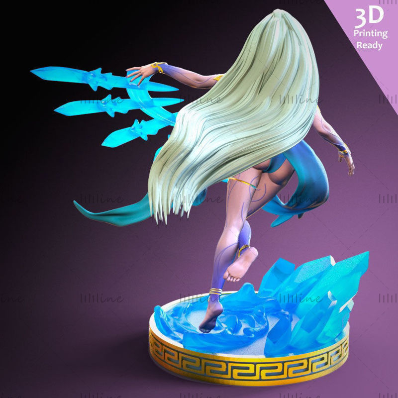 Shiva Final Fantasy7 Remake Фан-арт готов к 3D-печати