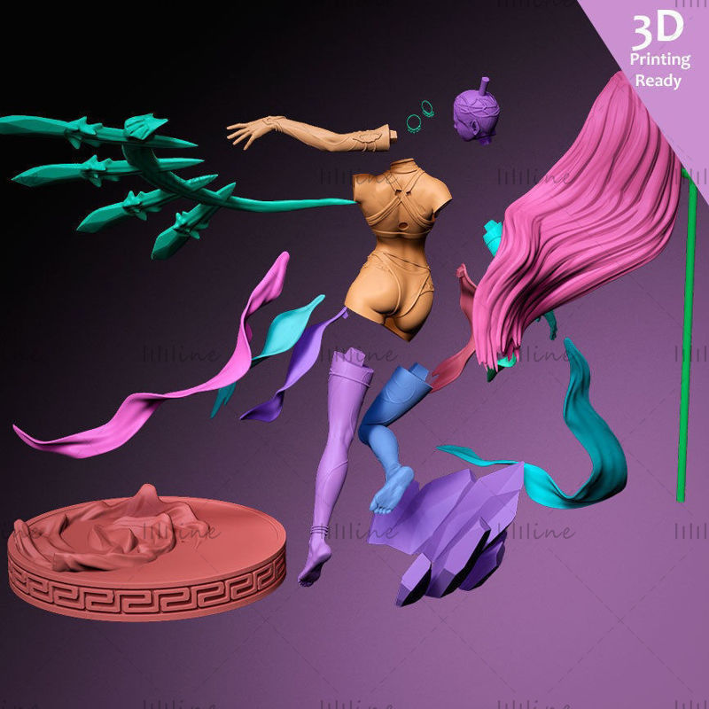 Shiva Final Fantasy7 Remake Фан-арт готов к 3D-печати