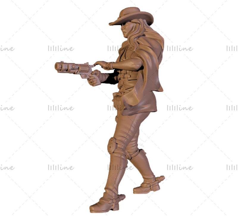 Статуя ковбоя Ланы 3D модель Готовая печать