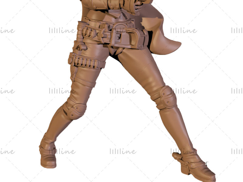 Статуя ковбоя Ланы 3D модель Готовая печать