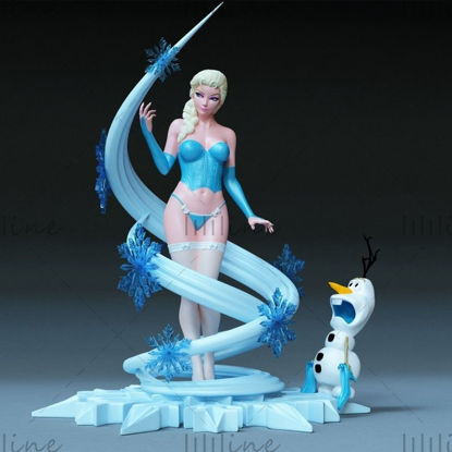 Оникрон Ледяная принцесса 3D модель Готовая печать