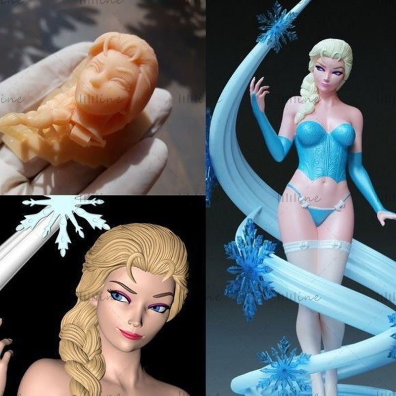 Onicron Ice Princess 3D-Modell Ready Print