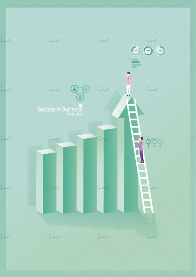 Business data illustration elements