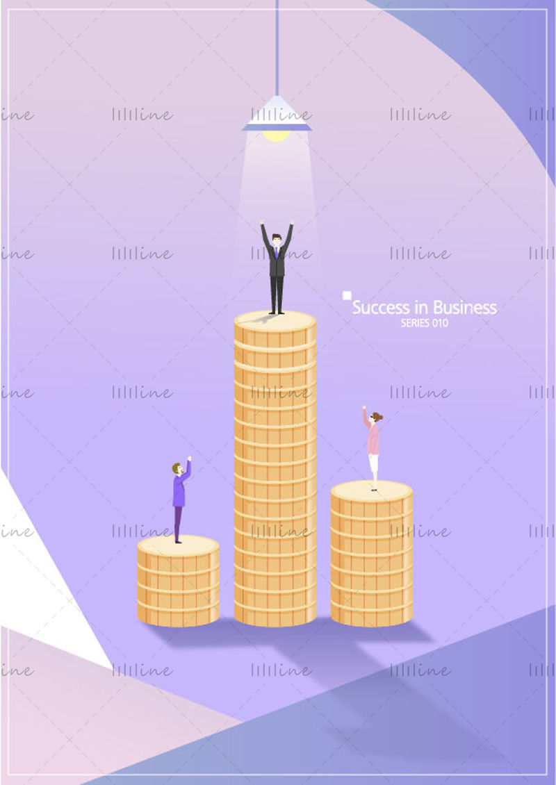 Business data illustration elements