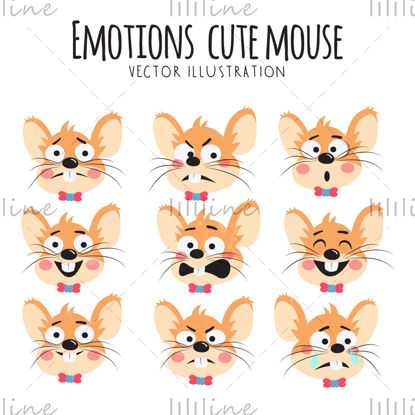 Emoticon mouse-ul de desene animate