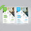 Concise business flyer design template