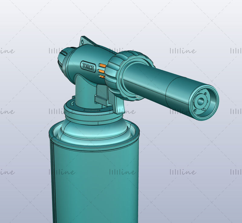 Industrial design model of portable flame spray gun