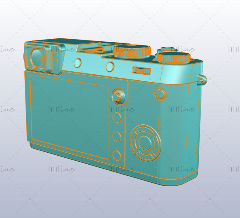 Fuji camera model X100F-model design