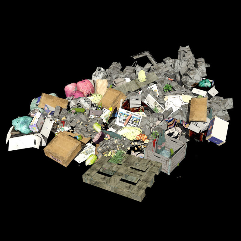 Modelul 3D de gunoi