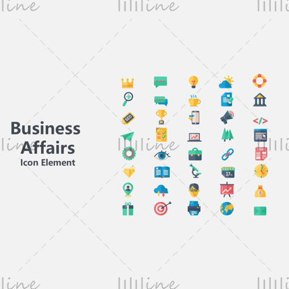 Business vector icon ppt format color icon