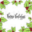 Happy holidays, vector hand lettering