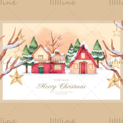 Christmas vector material