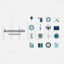 Car element vector icon ppt format combination