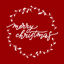 Merry Christmas, vector hand lettering