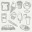 Vector, foods, western food