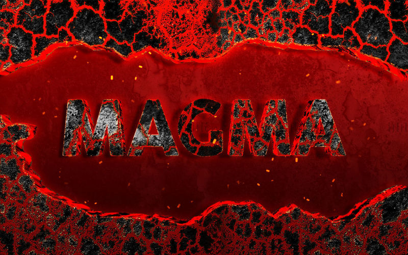 Magma 3d effect text psd template