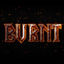 Burnt text effect psd template