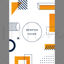 Memphis style vector cover poster