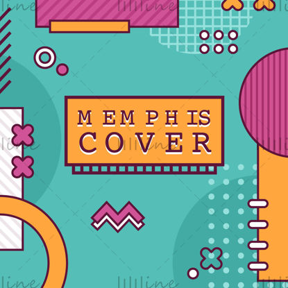 Memphis vector poster