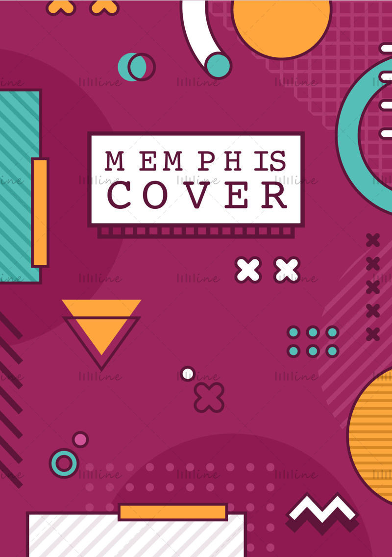 Memphis vector poster