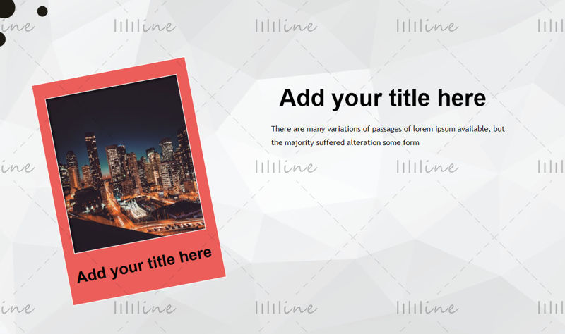 Black and red theme simple ppt template