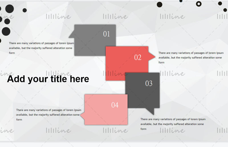 Black and red theme simple ppt template