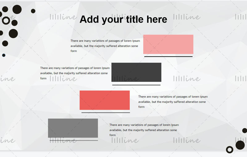 Black and red theme simple ppt template