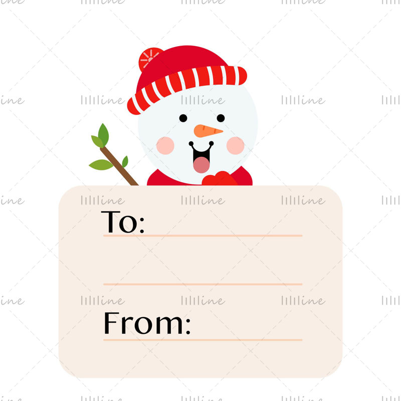 Vector de tarjeta de carta de navidad