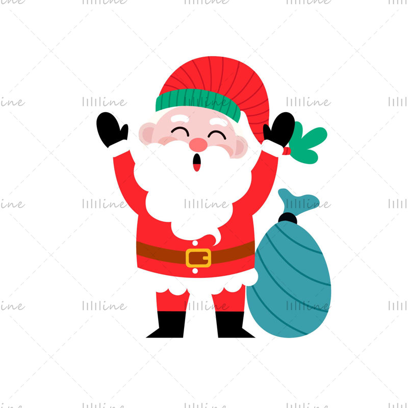 Christmas Character Element Vector