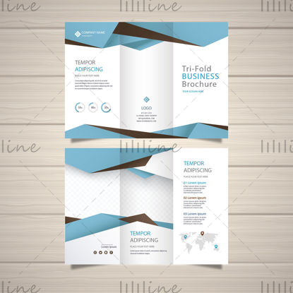 Tri-fold vector brochure