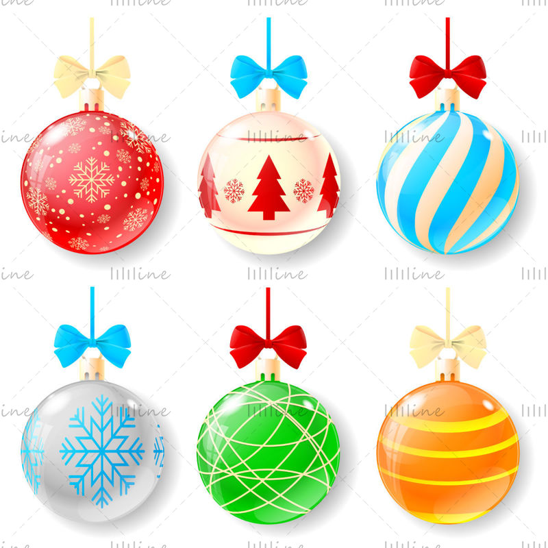 Christmas elements vector