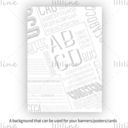 A background composed of words / letters / texts / information / ABCD / vocabulary / background element / design elements / newspaper / layout vector