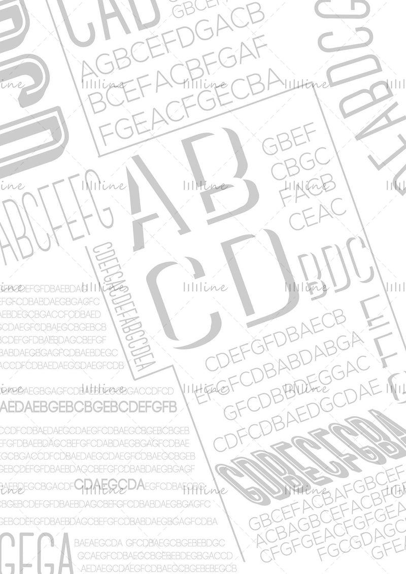 Un fundal compus din cuvinte / litere / texte / informații / ABCD / vocabular / element de fundal / elemente de design / ziar / vector de aspect