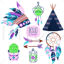 Boho vector items