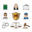 Creative law vector icon