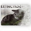 Photoshop illustrazione dell'estinzione di animali specie di creature estinte