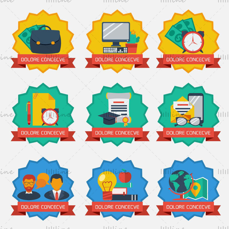 Social element vector icon ppt file