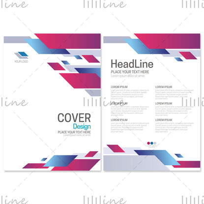 Creative brochure cover leaflet flyer vector template