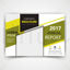 Folleto corporativo verde cubierta vector EPS