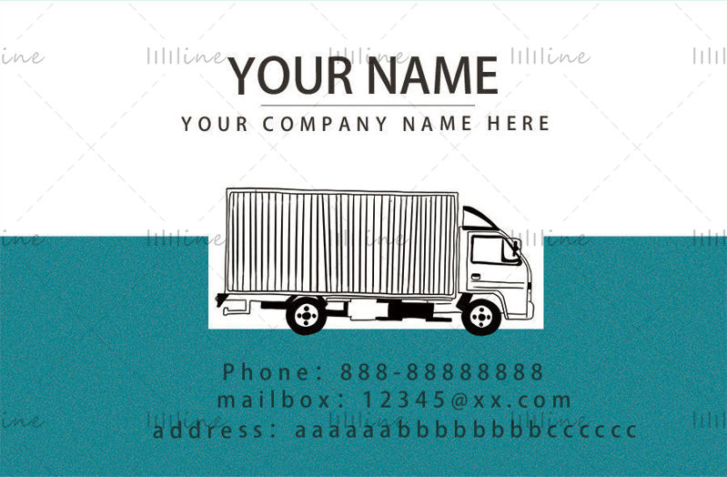 Business card driver business card personal postcard