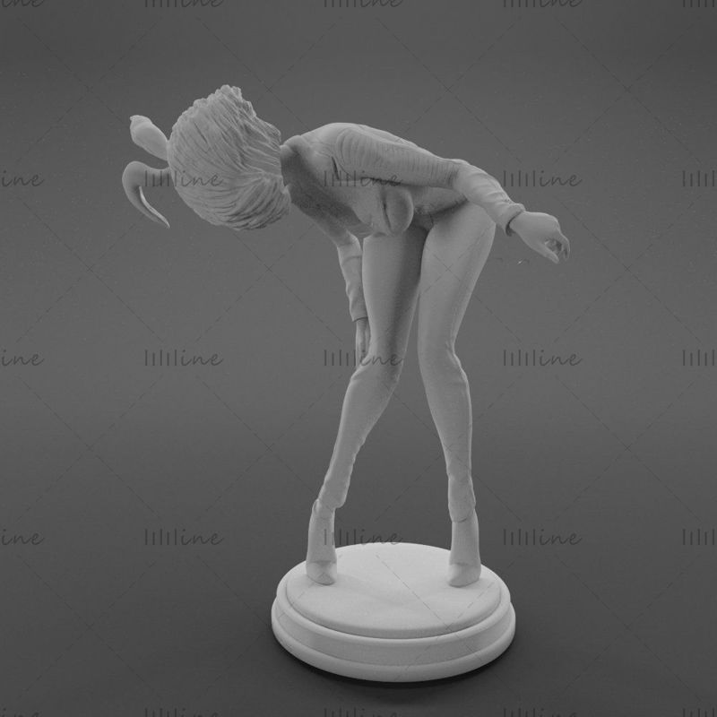 Nyuszi lány 3D-s modell Nyomtatásra kész