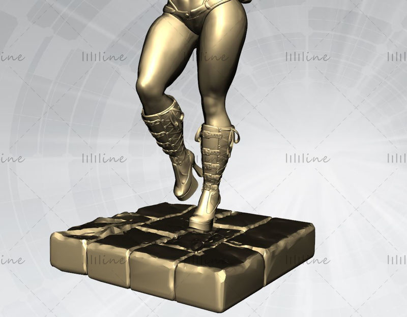 Харли Куинн - 3D-модель статуи DC Comics
