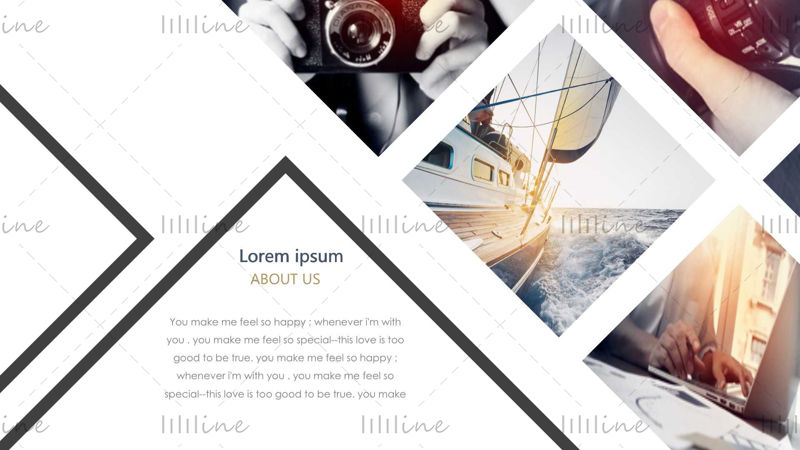 Modern PPT template fashionable premium style Easily editable PPT pages